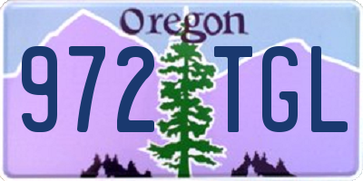 OR license plate 972TGL