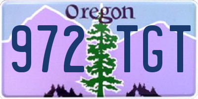 OR license plate 972TGT
