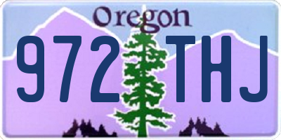 OR license plate 972THJ
