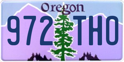 OR license plate 972THO