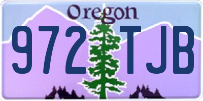 OR license plate 972TJB