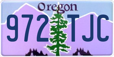 OR license plate 972TJC