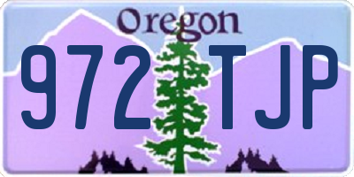 OR license plate 972TJP