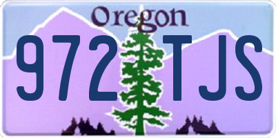OR license plate 972TJS