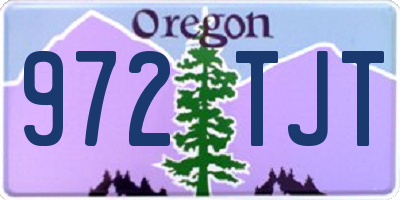 OR license plate 972TJT