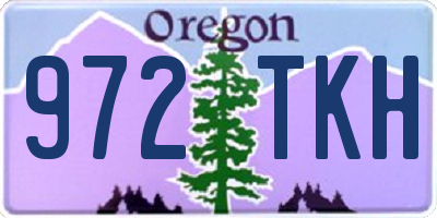 OR license plate 972TKH