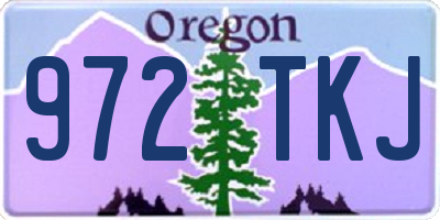 OR license plate 972TKJ