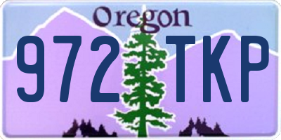 OR license plate 972TKP