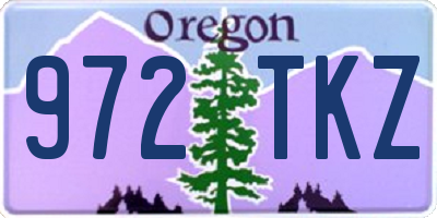 OR license plate 972TKZ