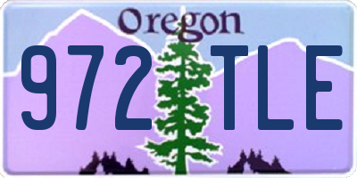 OR license plate 972TLE