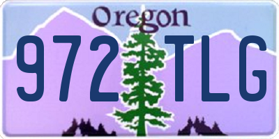 OR license plate 972TLG