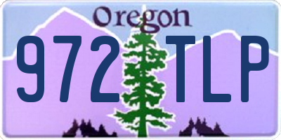 OR license plate 972TLP