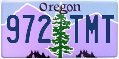 OR license plate 972TMT