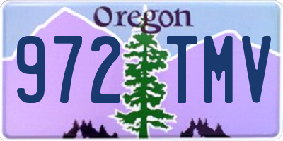 OR license plate 972TMV