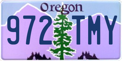 OR license plate 972TMY