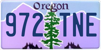 OR license plate 972TNE