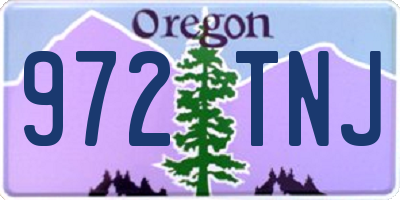 OR license plate 972TNJ