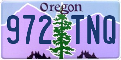 OR license plate 972TNQ