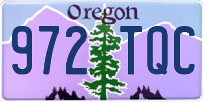 OR license plate 972TQC