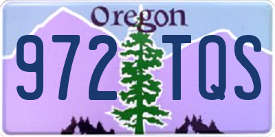 OR license plate 972TQS