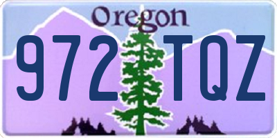 OR license plate 972TQZ