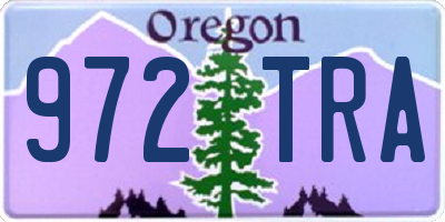 OR license plate 972TRA
