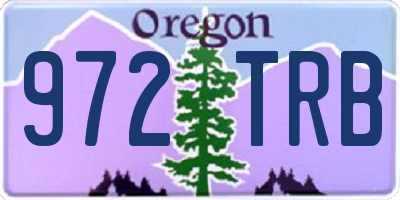 OR license plate 972TRB