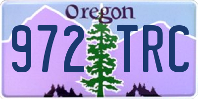 OR license plate 972TRC