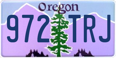 OR license plate 972TRJ