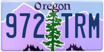 OR license plate 972TRM