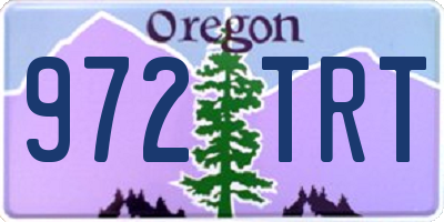 OR license plate 972TRT