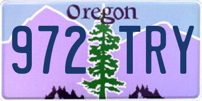 OR license plate 972TRY