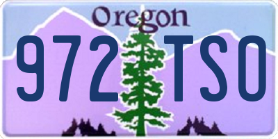 OR license plate 972TSO