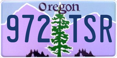 OR license plate 972TSR