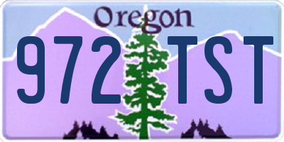 OR license plate 972TST