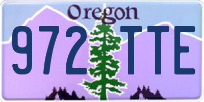 OR license plate 972TTE