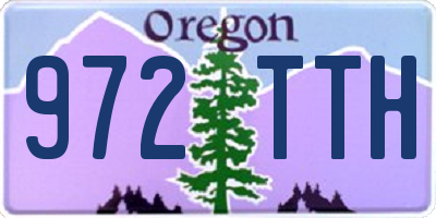 OR license plate 972TTH