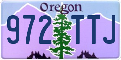 OR license plate 972TTJ