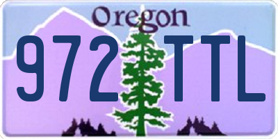 OR license plate 972TTL