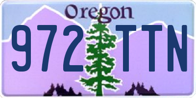 OR license plate 972TTN