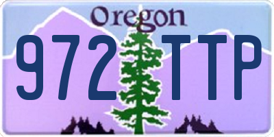 OR license plate 972TTP