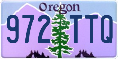 OR license plate 972TTQ