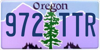 OR license plate 972TTR