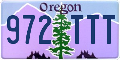 OR license plate 972TTT