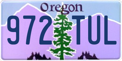 OR license plate 972TUL