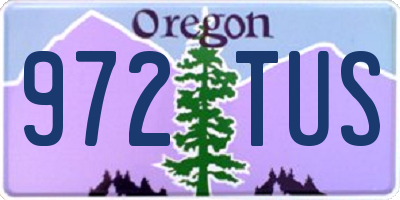 OR license plate 972TUS