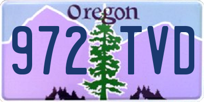 OR license plate 972TVD