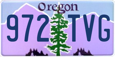 OR license plate 972TVG