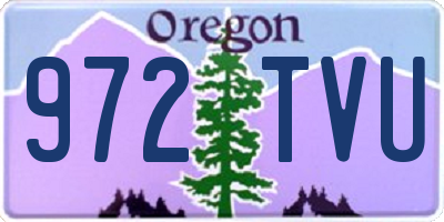 OR license plate 972TVU