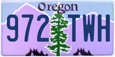 OR license plate 972TWH